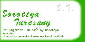 dorottya turcsany business card